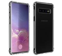 Pack Protection Samsung Galaxy S10 Coque Souple + Film Verre Trempé Transparent