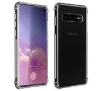 Pack Protection Samsung Galaxy S10 Coque Souple + Film Verre Trempé Transparent