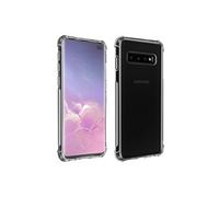 Pack Protection Samsung Galaxy S10 Plus Coque Souple + Verre Trempé Transparent