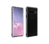 Pack Protection Samsung Galaxy S10 Plus Coque Souple + Verre Trempé Transparent