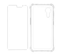 Pack Protection Samsung Galaxy Xcover 5 Coque Souple et Verre Trempé Transparent