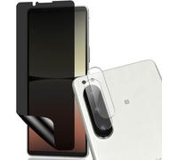 Pack Protection Sony Xperia 5 Iv ¿ Film Écran Confidentialité Tpu 0,22 Mm (1x) + 2 Protège¿Lentilles Verre Trempé 9h Anti¿Rayures Et Oléophobe ¿ Couverture Bords Incurvés