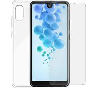 Pack protection transparent avec coque et protège-écran pour Wiko View 2