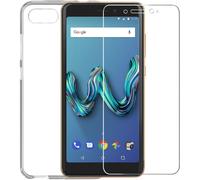 Pack protection transparent avec coque et protège-écrans pour Wiko Tommy 3