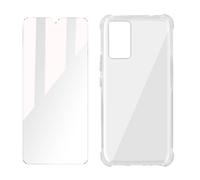 Pack Protection pour Vivo V21 Coque Souple et Film Verre Trempé 9H Transparent