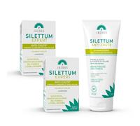 Pack « Protocole Anti-Chute » | 2 SILETTUM Expert + 1 Shampooing SILETTUM Anti-Chute | Agit contre la Chute de Cheveux | Laboratoire Jaldes