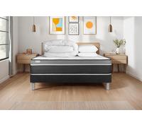 Pack prt dormir VITAL CARE 140 x 190 cm sommier Kit noir - 26cm - Ressorts ensachs et mmoire de forme - Moelleux - Sommier kit Noir - Avec couette et oreillers
