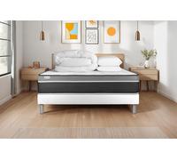 Pack prt dormir VITAL CARE 140 x 200 cm sommier Kit blanc - 26cm - Ressorts ensachs et mmoire de forme - Moelleux - Sommier kit Blanc - Avec couette et oreillers
