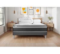 Pack prt dormir VITAL CARE 180 x 200 cm sommier Kit gris - 26cm - Ressorts ensachs et mmoire de forme - Moelleux - Sommier kit Gris - Avec couette et oreillers