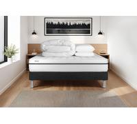 Pack prt dormir VITAL SPA 160 x 200 cm sommier Kit noir - 24cm - Mousse polyurthane mmoire de forme - Enveloppant - Sommier kit Noir - Avec couette et oreillers
