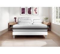 Pack prt dormir VITALMEMO BACK 200 x 200 cm sommier Kit blanc - 26cm - Mousse polyurthane mmoire de forme - Moelleux - Sommier kit Blanc - Avec couette et oreillers
