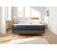 Pack prêt a dormir VITALPOWER 160 x 200 cm sommier Kit gris
