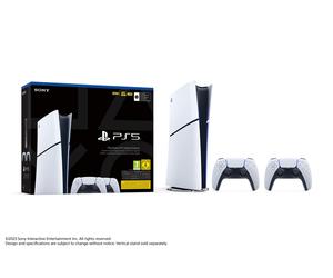 Pack PS5 Slim & 2e Manette Dualsense Blanche - Console de jeux PlayStation 5 Slim 825 Go (Digitale)