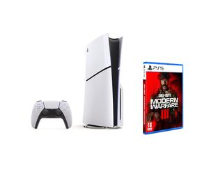Pack PS5 Slim & Call of Duty: Modern Warfare III - Console de Jeux Playstation 5 Slim (Standard) 1 To, Blanc