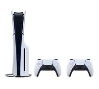Pack PS5 Standard (avec lecteur CD) : Console PlayStation 5 (Modèle Slim) + 2ème manette DualSense Blanche