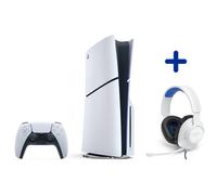 Pack PS5 Standard (avec lecteur CD) : Console PlayStation 5 (Modèle Slim) + Casque-Micro Gaming - JBL - Quantum 100