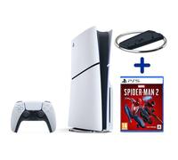 Pack PS5 Standard (avec lecteur CD) : Console PlayStation 5 (Modèle Slim) + Marvel's Spider-Man 2 + Socle Vertical