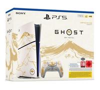 Pack PS5 Standard (avec lecteur CD) : Console PS5 (Slim) Édition limitée Ghost of Yōtei Gold + Jeu Ghost of Yōtei (code)