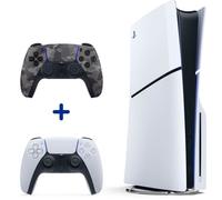 Pack PS5 Standard : Console PS5 (Modèle Slim) + 2ème Manette sans fil PS5 DualSense Camouflage