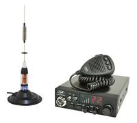 Pack Radio CB PNI Escort HP 8024 ASQ,12-24 V 40 canaux 4 W + CB ML70 Antenne avec Aimant