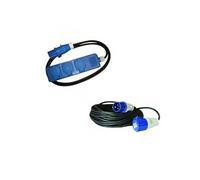 Pack HABA Rallonge Multiprise 1.5 Mètres + ANTARION Rallonge Electrique 15M Prise P17 Camping-Car