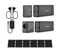 Pack Rando RUNHOOD ¿ 648 Wh + 100 W Solaire ¿ Énergie Nomade Ultra-Légère pour Aventure Outdoor