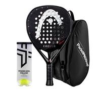 Pack raquette Head Coello Pro 2025 + raquette PadelPROShop noir + balles Oxdog Boost+