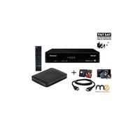 Pack récepteur strong SRT7404, démodulateur satellite HD TNTSAT, disque dur 1To