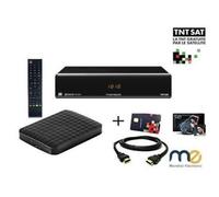 PACK RÉCEPTEUR THOMSON THS 804, DÉMODULATEUR SATELLITE HD TNTSAT, DISQUE DUR 1TO