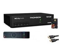 Pack récepteur tv satellite full hd + carte d'accès tntsat + câble hdmi