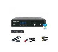 Pack Récepteur TV satellite HD + carte Fransat + Câble HDMI + Câble 12V + Déport IR