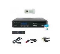 Pack Récepteur TV Satellite HD + carte Fransat + Câble HDMI + Câble 12V + Déport IR + LNB Single