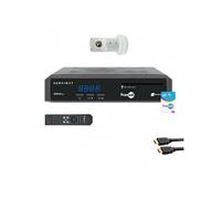 Servimat Pack récepteur TV satellite HD – carte Fransat PC7, câble HDMI, LNB Single