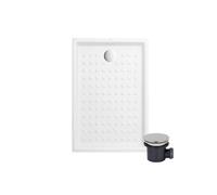 Pack receveur 100 x 80 VILLEROY ET BOCH O Novo ceramique rectangle blanc avec bonde D90