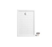 Pack receveur 100 x 80 VILLEROY ET BOCH O Novo ceramique rectangle blanc avec bonde D90