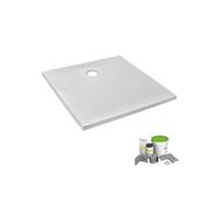 Pack receveur de douche 80 x 80 Ipso carré blanc + Kit d'étanchéité WEDI