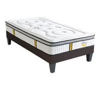 Pack REINA 2.0 90x200 cm - Matelas Ressorts ensachés + Sommier Bois + Protège matelas anti punaise G