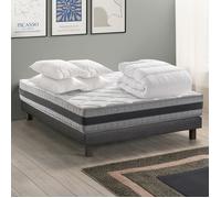 Pack Relax Matelas Cozy Relax 160x200 cm Double Face + couette + 4 oreillers,Fabriqué en Belgique. Garantie 7 ans
