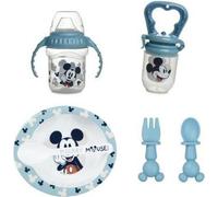 Pack repas 1er age THERMOBABY MICKEY - 1 grignoteuse + 1 bol avec cuillere + 1 tasse a poignée + un set de 2 couverts