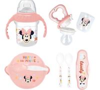Pack repas 1er age THERMOBABY MINNIE - 1 grignoteuse + 1 bol avec cuillere + 1 tasse a poignée + Set de 2 couverts