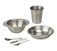 Pack repas bébé THERMOBABY Inox - Gobelet, Bol, Assiette creuse, Couverts