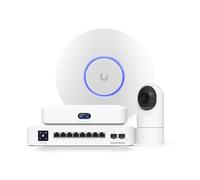 Pack Réseau & Sécurité Ubiquiti - Cloud Gateway Max, Point d’Accès WiFi 7, Switch 8 Ports L3 PoE+/PoE++, Caméra PoE 2K G5 Flex - Kit Connectivité & Surveillance Professionnel