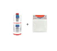 Pack résine Yachtcare BK 1 Kg - Tissu de verre Soloplast Roving 100g m2