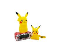 Pack Teknofun Réveil lumineux Pikachu + Figurine lumineuse Pikachu avec dragonne