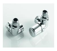 Pack robinetterie manuelle thermostatisable équerre d'angle droit pour sèche-serviettes - 991498