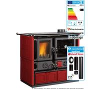 Pack Rosa 5.0 Maiolica + kit de raccordement supérieur Ferrolux Ø150 mm liberty bordeaux