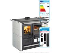 Pack Rosa XXL 16 Maiolica + kit de raccordement supérieur Ferrolux Ø150 mm bordeaux