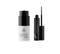 Pack Routine K-Beauty Eyes - Sérum contour des Yeux + Mascara Black Serum in Mascara - Réduit les ridules et les rides - Volume et longueur pour les cils - USU Cosmetics