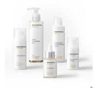 InnovaGoods® Set skincare, 1 crème hydratante pour le visage, 1 contour des yeux, 1 sérum pour le visage, 1 gel nettoyant pour le visage, 1 tonique pour le visage, ingrédients naturels, hydrate