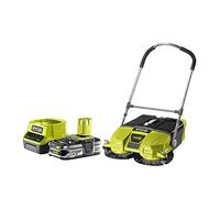 Pack RYOBI Balayeuse motorisée 18V One+ R18SW3-0G - 1 Batterie 2.5Ah - 1 Chargeur rapide RC18120-125